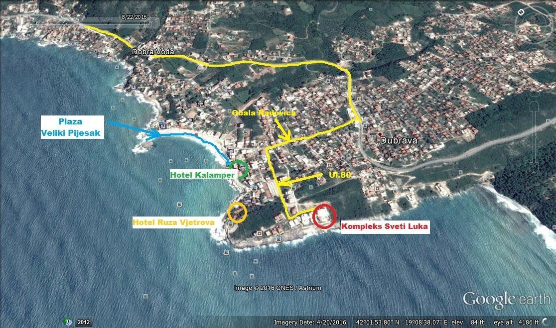 도브라 보다 Montenegro - South Cross 아파트 외부 사진